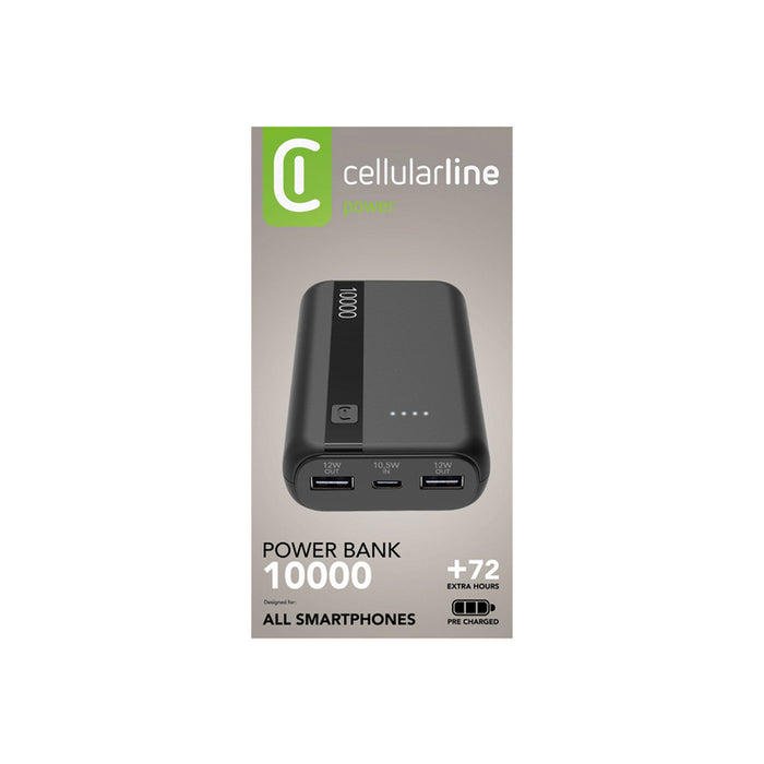 CELLULAR LINE ESSENCE ENTRY 10000 mAh BLACK