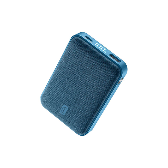 EXTERNAL BATTERY CELLULAR LINE GLAM 10000 mAh 20W PD BLUE