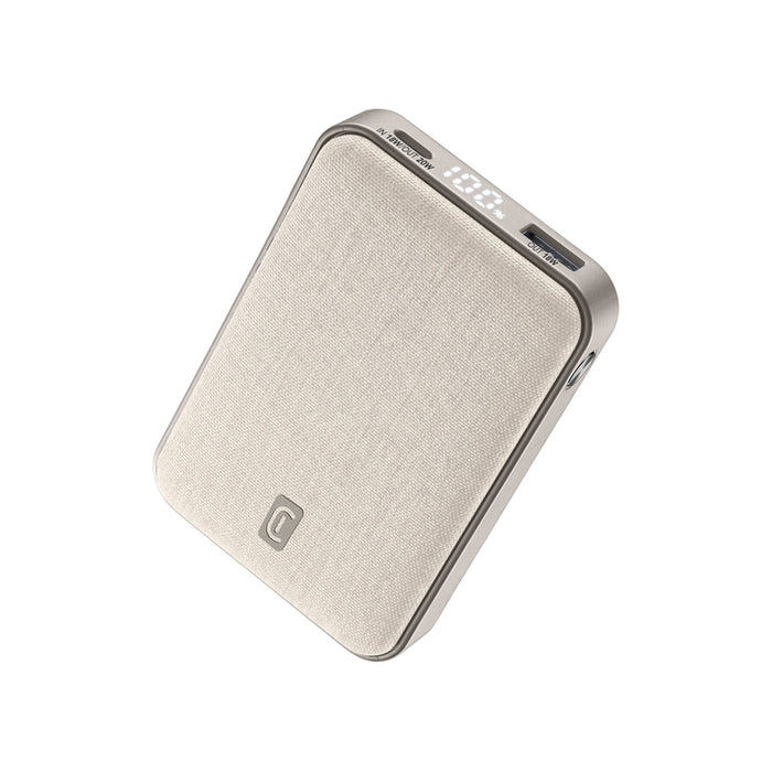 EXTERNAL BATTERY CELLULAR LINE GLAM 10000 mAh 20W PD BEIGE