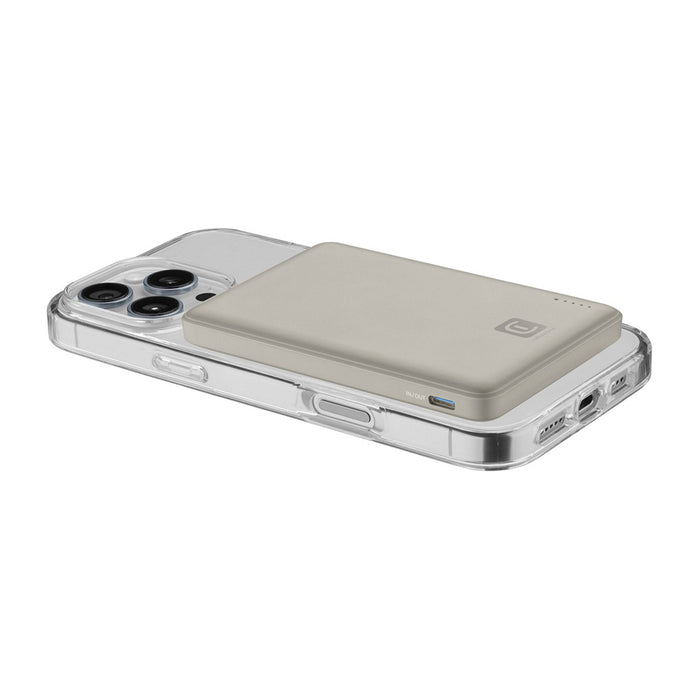 EXTERNAL BATTERY CELLULAR LINE 5000 mAh MAGSAFE BEIGE
