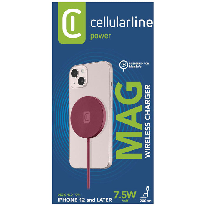 WIRELESS CHARGER IPHONE MAG 7.5W RED