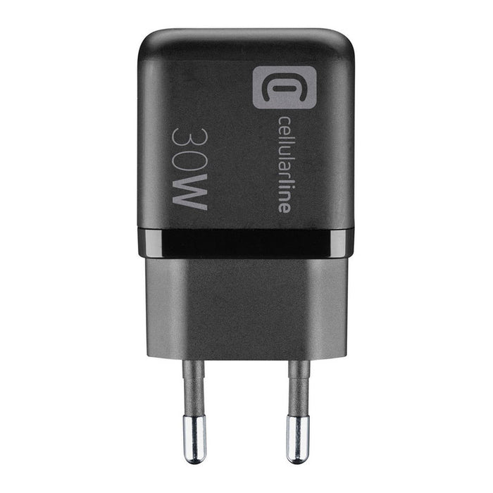 CHARGER 220V 30W PD GAN USB+TYPE-C BK^