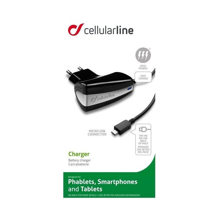 Charger Cellularline 220V - 5V/2.1A MICROUSB