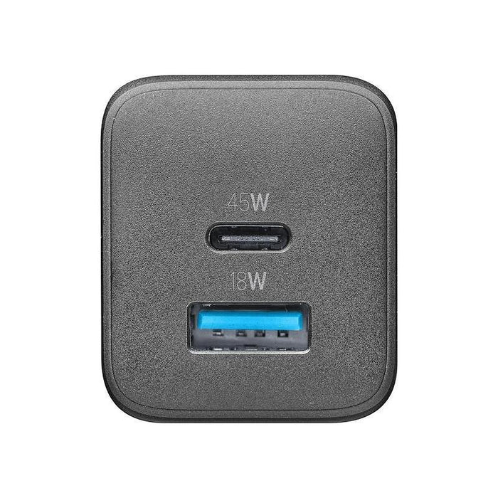Charger Cellularline 220V PD GaN USB, USB-C 45W