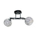 CELTIC CHANDELIER CHROME/BLACK 2XE27 30W NG - Полилеи<<<Вътрешно осветление<<<Мебели и