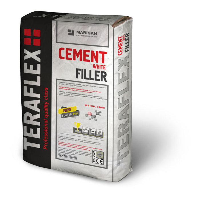 CEMENT PUTTY WHITE MARISAN TERAFLEX - Гипс и шпакловки<<<Сухи строителни смеси<<<Строителни материали<<<Praktiker