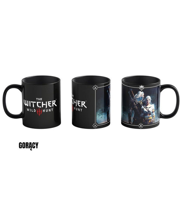 Mug Good Loot The Witcher 3 Art Heat Reveal - Geralt & Ciri 480 ml Black
