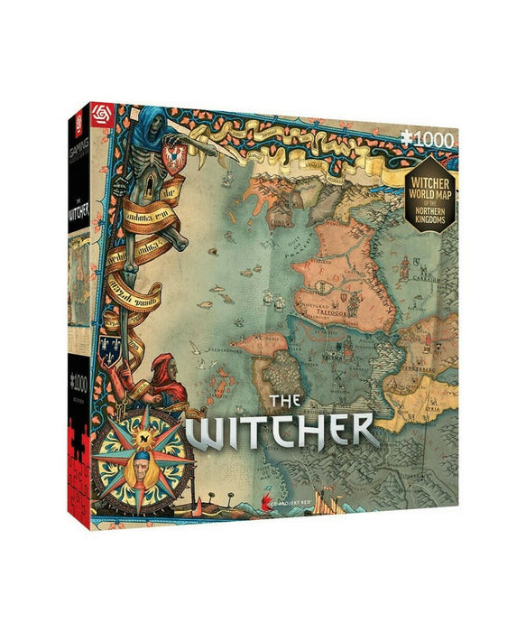 Good Loot The Witcher: Northern Kingdom Map Jigsaw puzzle 1000 pc(s)