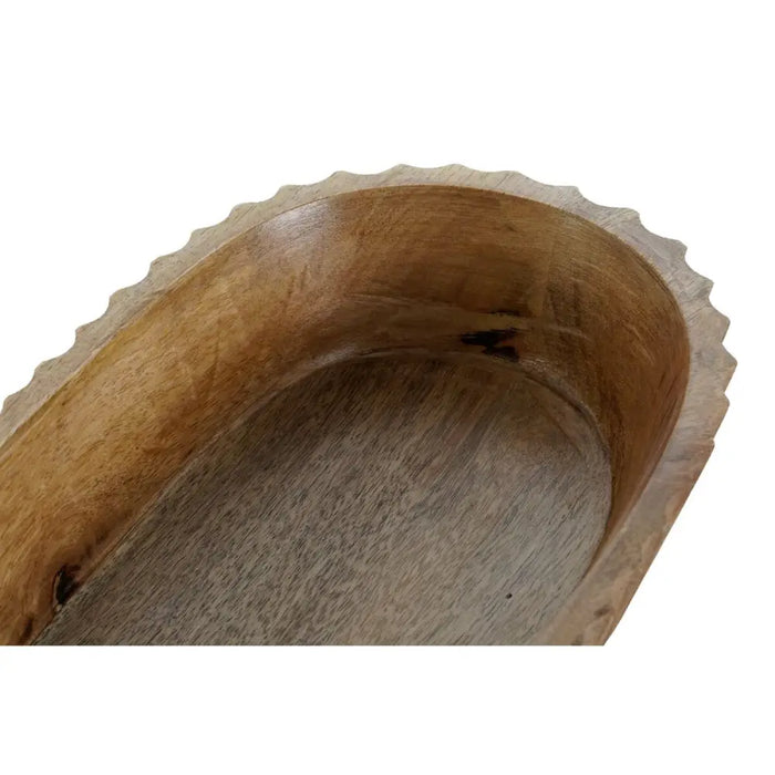 Centerpiece DKD Home Decor Natural Mango wood 32 x 15 x 5 cm 31 x 15 x 5 cm - Декорация и Осветление<<<Дом