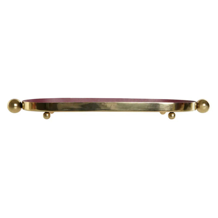 Centerpiece DKD Home Decor Orange Magenta Golden Iron 35 x 13 x 3 cm (2 Units) - Декорация и Осветление<<<Дом