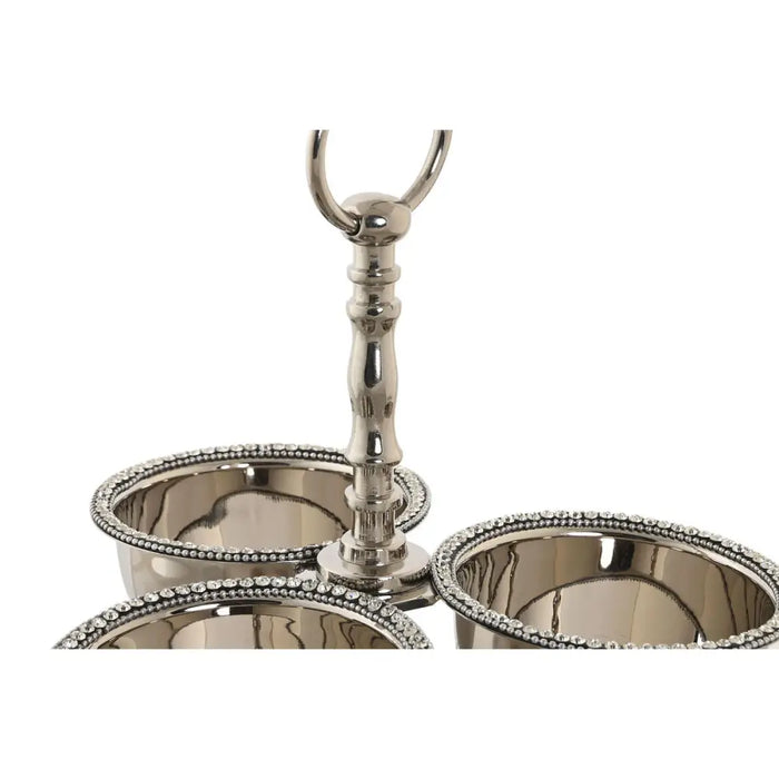 Centerpiece DKD Home Decor Silver Acrylic Aluminium 24 x 24 x 18 cm - Декорация и Осветление<<<Дом