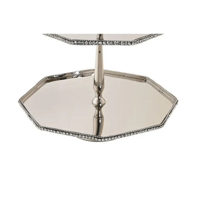 Centerpiece DKD Home Decor Silver Aluminium 28 x 28 x 47 cm - Декорация и Осветление<<<Дом Градина<<<BigBuy&&&Украса за