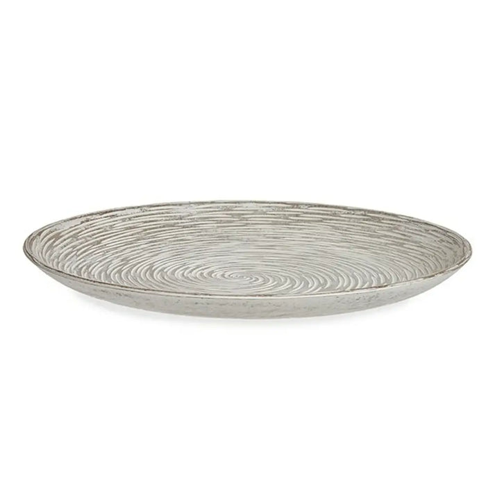 Centerpiece Gift Decor White MDF Wood 34,5 x 3 x 34,5 cm Spiral (6 Units) - Декорация и Осветление<<<Дом