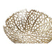 Centerpiece Home ESPRIT Golden Aluminium 34 X 34 X 12 cm - Украса за средата на масата и вази<<<Декорация и