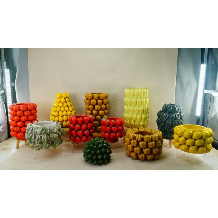Centerpiece Home ESPRIT Red Ceramic Stoneware 20 x 20 x 21 cm - Декорация и Осветление<<<Дом Градина<<<BigBuy&&&Украса