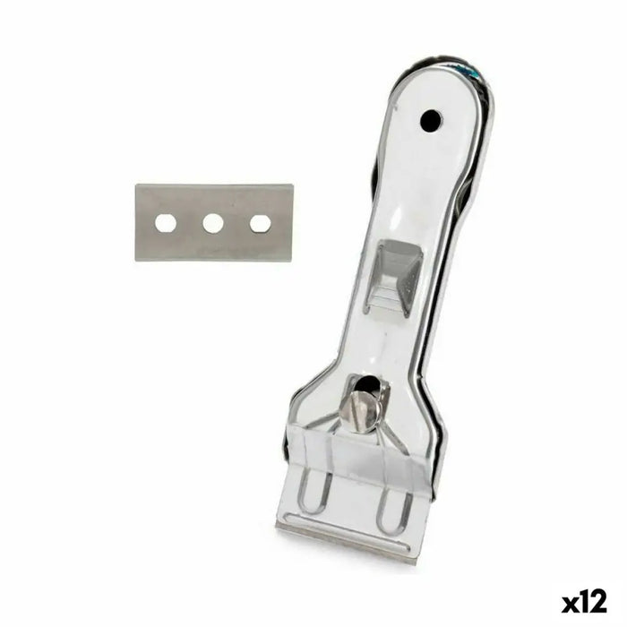Ceramic Cooker Top Scraper Kinvara Silver Metal 13,5 x 4,5 x 1 cm 4,5 x 13,5 x 1 cm (12 Units) - Почистване
