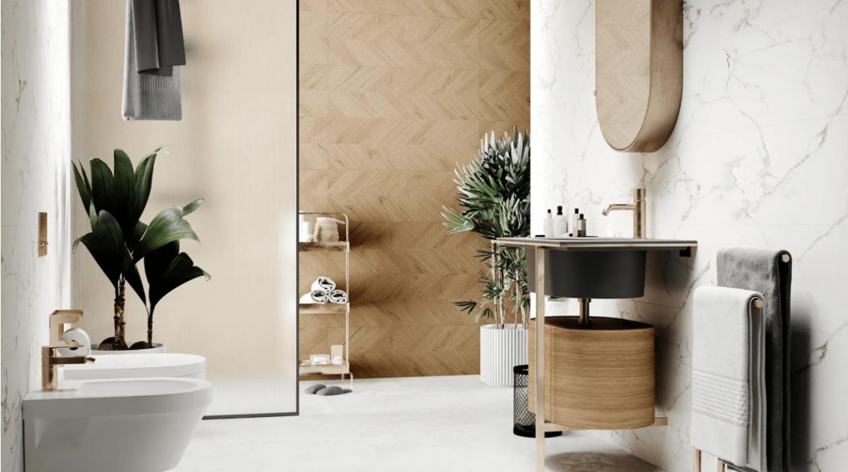 DIVEDRO B CHEVRON WALL TILE 30X90
