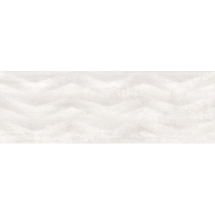 TILE DECOR CERAMICA COLOR SPECTRE WHITE AXIS 25X75 CM