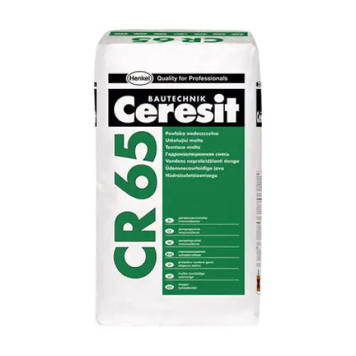 CERESIT CR 65 WATERPROOFING SLUDGE - Хидроизолация за бани и тераси<<<Сухи строителни смеси<<<Строителни