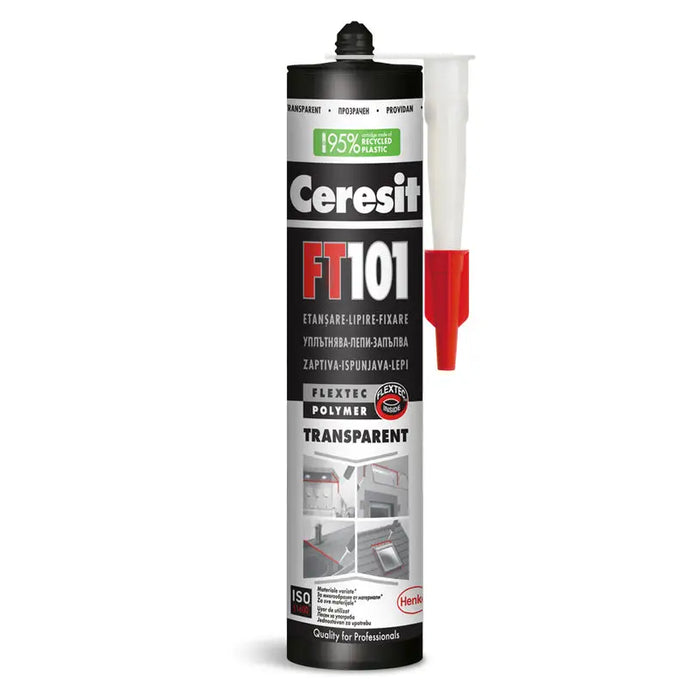 CERESIT FT 101 TRANSPARENT GLUE SEALANT - Полимерни и монтажни лепила<<<Уплътнители и фуги<<<Строителни