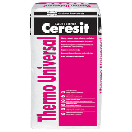 CERESIT THERMO UNIVERSAL FIBER-FILLED ADHESIVE-PUTTY - Гипс и шпакловки<<<Сухи строителни смеси<<<Строителни