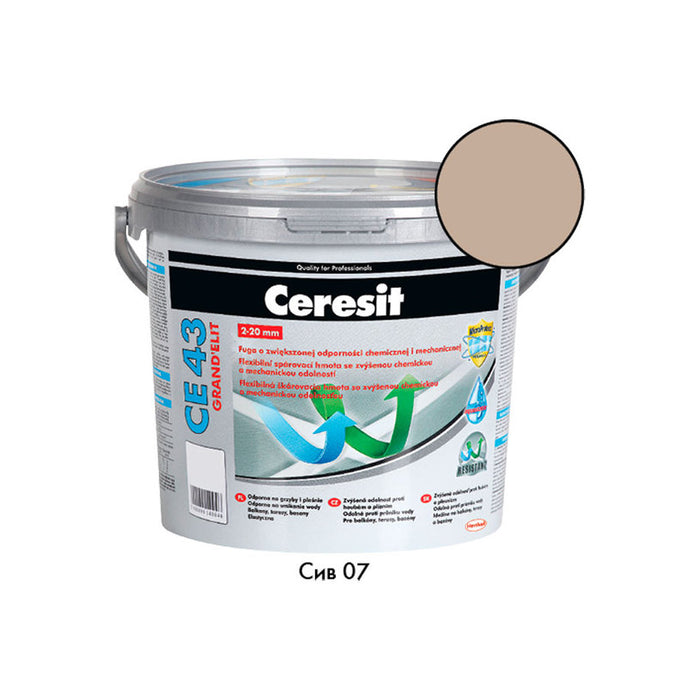 GROUTING MIXTURE CERESIT CE 43 GRAY, 07