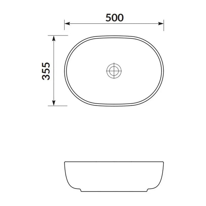 CERSANIT MODUO OVAL WASHBASIN - Умивалници и конзоли<<<Санитарна керамика и аксесоари<<<Баня<<<Praktiker&&&Мивки за