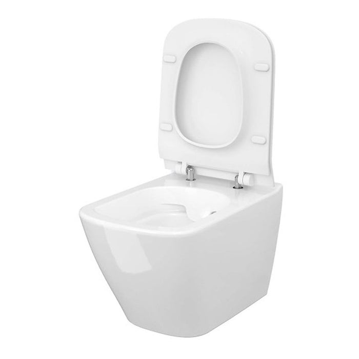 HUNG TOILET SET WITH SEAT CERSANIT CITY SQUARE CLEAN ON