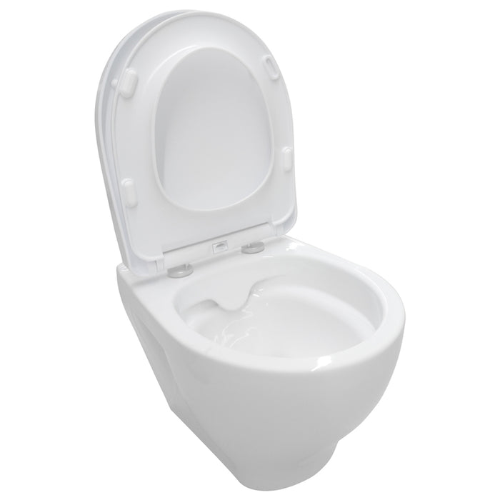 WALL-MOUNTED TOILET SET WITH SEAT CERSANIT MODUO CLEAN ON