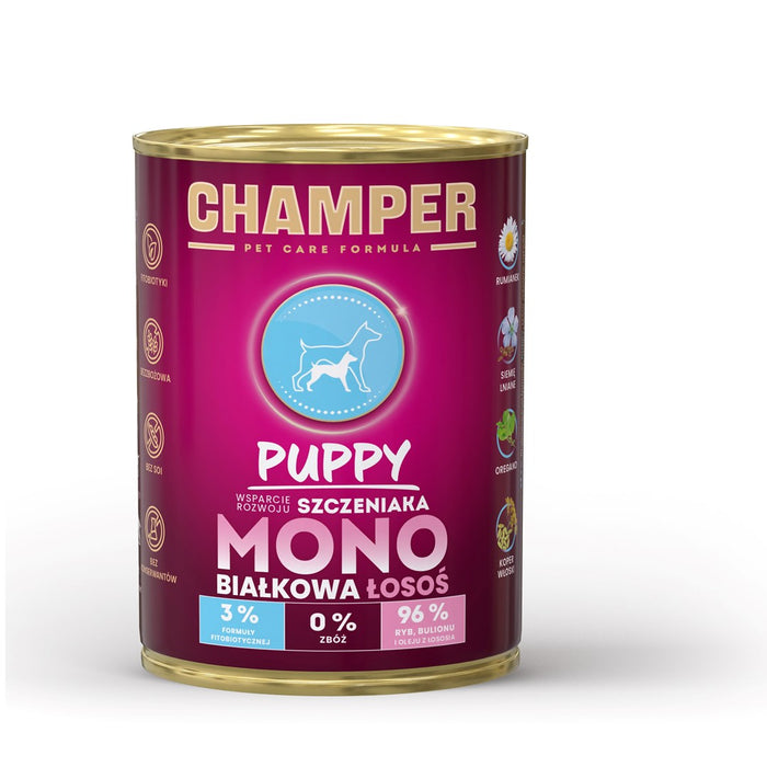 CHAMPER Puppy Monoprotein Salmon - wet dog food - 400g