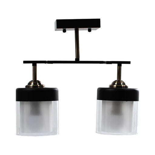 CHANDELIER 2XE27 BLACK INTO BEKY - Полилеи<<<Вътрешно осветление<<<Мебели и интериор<<<Praktiker