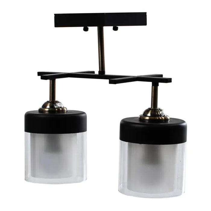 CHANDELIER 2XE27 BLACK INTO BEKY - Полилеи<<<Вътрешно осветление<<<Мебели и интериор<<<Praktiker