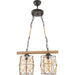 CHANDELIER 2XE27 BLACK + ROPE SMOKE CUP INTO DJUNA - Полилеи<<<Вътрешно осветление<<<Мебели и интериор<<<Praktiker