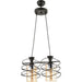 CHANDELIER 2XE27 BLACK SMOKE CUP INTO FIBELA - Полилеи<<<Вътрешно осветление<<<Мебели и интериор<<<Praktiker