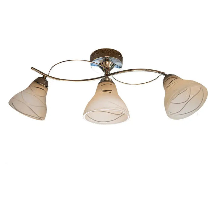 CHANDELIER 3XE27 BEAM CHROME PURALUX - Полилеи<<<Вътрешно осветление<<<Мебели и