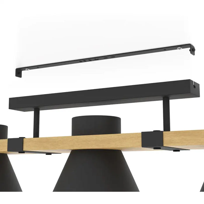 CHANDELIER 3XE27 BLACK EGLO MACCLES - Полилеи<<<Вътрешно осветление<<<Мебели и интериор<<<Praktiker