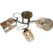 CHANDELIER 3XE27 BRASS INTO ALAN - Полилеи<<<Вътрешно осветление<<<Мебели и интериор<<<Praktiker