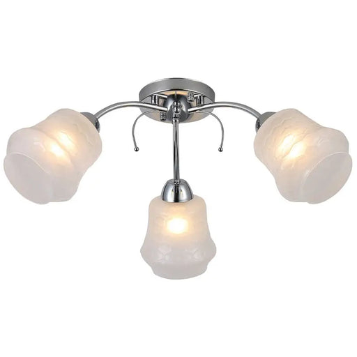 CHANDELIER 3XE27 CHROME INTO ELINA - Полилеи<<<Вътрешно осветление<<<Мебели и интериор<<<Praktiker&&&Полилеи<<<Вътрешно