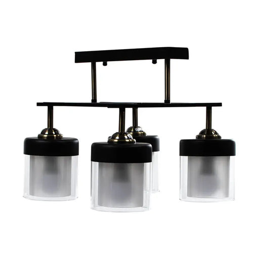 CHANDELIER 4XE27 BLACK INTO BEKY - Полилеи<<<Вътрешно осветление<<<Мебели и интериор<<<Praktiker