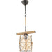 CHANDELIER E27 BLACK + ROPE SMOKE CUP INTO DJUNA - Полилеи<<<Вътрешно осветление<<<Мебели и интериор<<<Praktiker