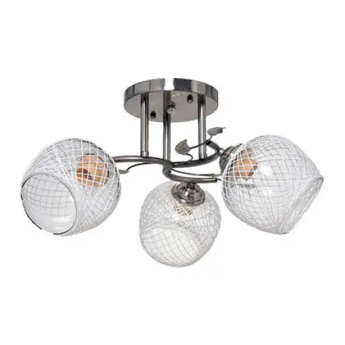 CHANDELIER MATT 40W 3XE27 MAT/CHROME NG - Полилеи<<<Вътрешно осветление<<<Мебели и