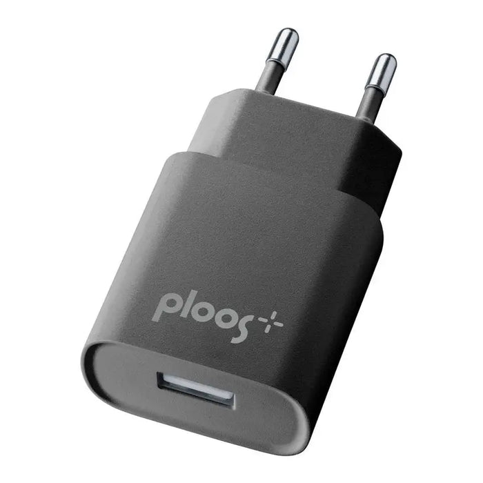 CHARGED FROM EL. NETWORK PLOOS 220V USB 2A BLACK - Зарядни устройства<<<Батерии и