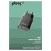 CHARGED FROM EL. NETWORK PLOOS 220V USB 2A BLACK - Зарядни устройства<<<Батерии и