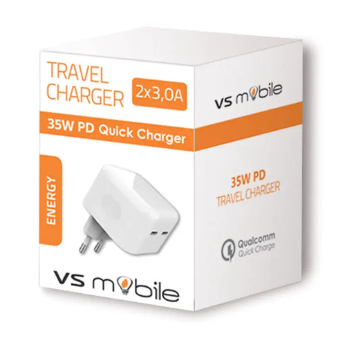 CHARGED FROM EL. VSMOBILE NETWORK 220V 35W PD 2XUSB-C - Зарядни устройства<<<Батерии и