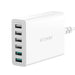 Charger 6x USB Blitzwolf BW-S15 QC 3.0 60 W (white) - mains chargers<<<Chargers<<<GSM Accessories<<<InnproXML