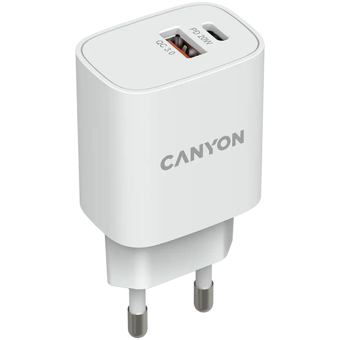 Charger CANYON CNE-CHA20W04 - Аксесоари за смартфон<<<Аксесоари<<<TechMart&&&Аксесоари за смартфон<<<Телефони и