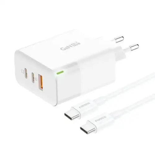 Charger Foneng GAN65 USB-A 2x USB-C GaN 65W with USB-C cable - mains chargers<<<Chargers<<<GSM Accessories<<<InnproXML