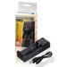 Charger for LiIon/NiMh batteries 3.7v/1.2v universal 1 socket USB micro UC-100 EverActive - Зарядни устройства и