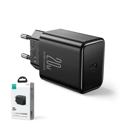 Charger Joyroom JR-TCF06 Flash PD 20W + Cable 1m (Black) - Travel Charger<<<Accessories<<<Основна<<<DunaXML&&&mains
