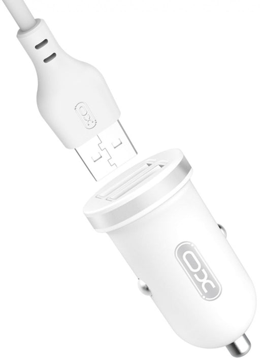 Charger XO TZ08 Mini Car Charger Set Type-C White - Аксесоари за смартфон<<<Аксесоари<<<TechMart&&&Аксесоари за